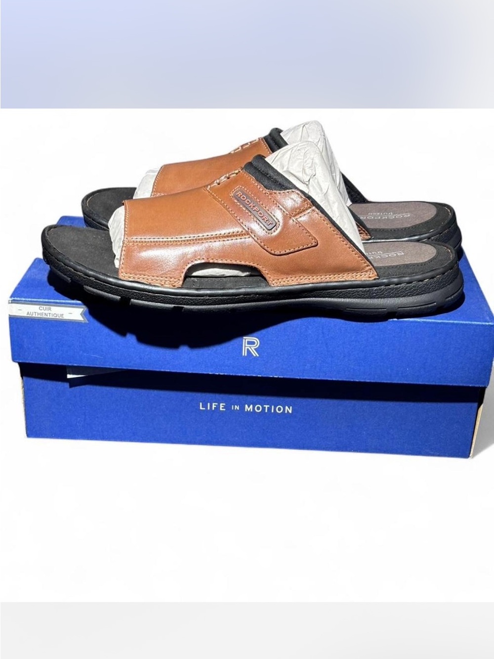 NWT ROCKPORT DARWYN 2 SLIDE 11.5 MENS
